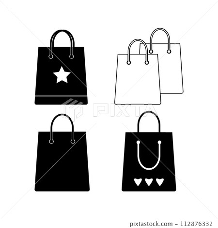 shopping bag icon shopping bag icon 112876332