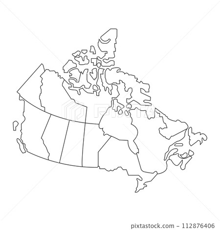 Canada Map icon Canada Map icon 112876406