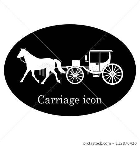 carriage icon 112876420