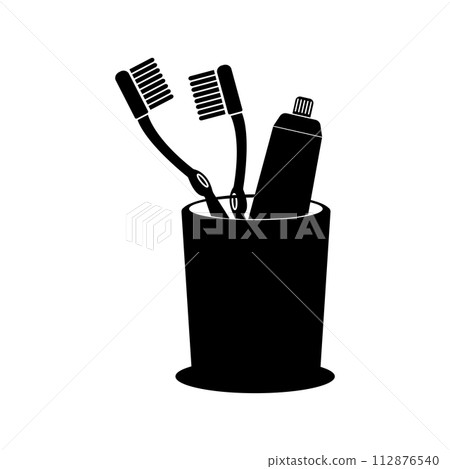 toothbrush icon 112876540