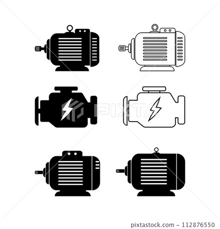 Electric motor icon Electric motor icon 112876550