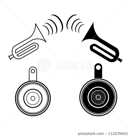 car horn icon 112876602
