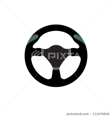 Steering wheel icon Steering wheel icon 112876608