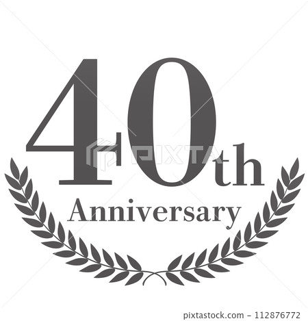 月桂樹 40 週年紀念裝飾框 月桂樹 40 週年紀念裝飾框 112876772