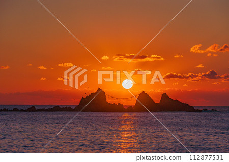 （神奈川縣）萬祖半島三石海灘日出 112877531