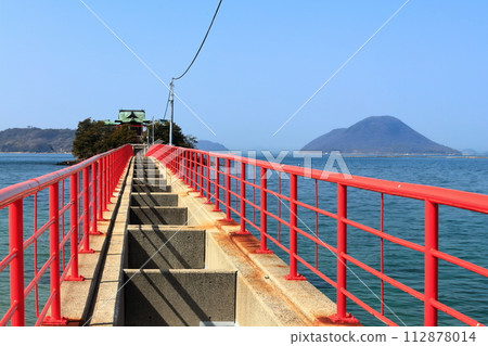 [香川縣] 晴天的對馬神社（兒童之神） 112878014