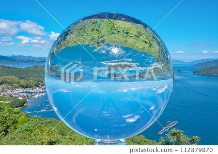[Scenery from Hario Park observation deck (crystal ball)] Takasu, Nagashima-cho, Izumi-gun, Kagoshima Prefecture 112879870