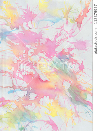 Colorful background of watercolor paints Colorful background of watercolor paints 112879957