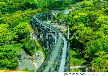 View from Mt. Inasa slope car [Nagasaki City] 112881132