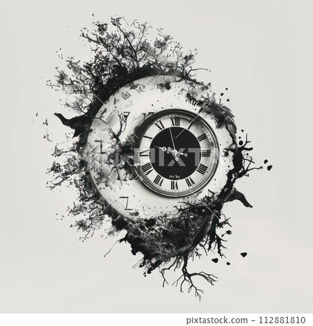 Create a thoughtprovoking visual representation of existentialist philosophy by juxtaposing a traditional clock melting away with a modern digital clock displaying existentialist quotes Create a thoughtprovoking visual representation of existentialist philosophy by juxtaposing a traditional clock melting away with a modern digital clock displaying existentialist quotes 112881810