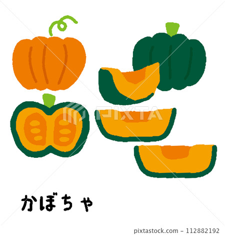 夏季蔬菜南瓜 夏季蔬菜南瓜 112882192