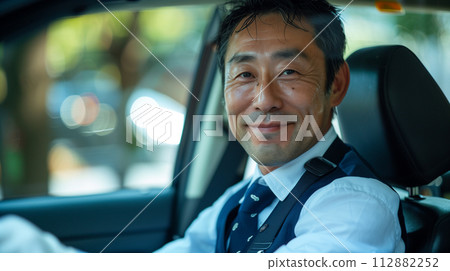 smiling driver 112882252