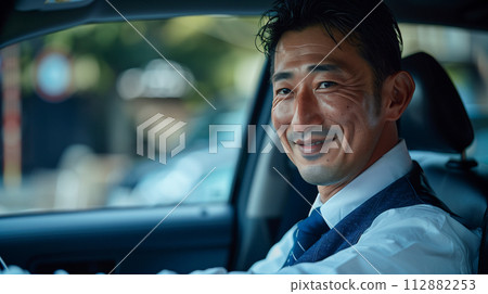 smiling driver 112882253