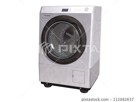 滾筒式洗衣機/烘乾機、電器、家電、電器、單品（3DCG影像） 112882637
