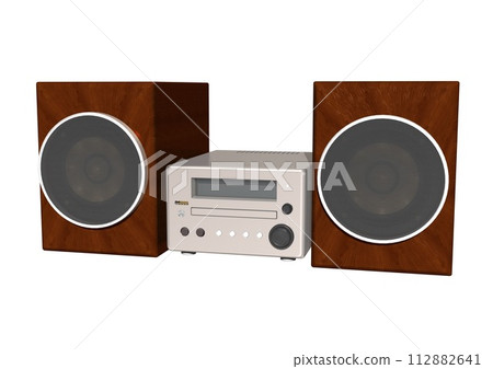 音響部件、電器用品、家電用品、電器用品（3DCG影像） 112882641