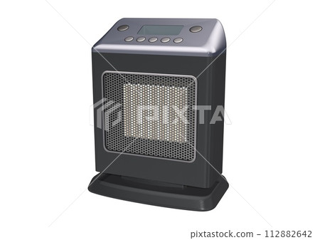 Ceramic heater, electrical appliance, home appliance, electrical appliance, single item (3DCG image) 112882642