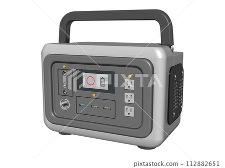 Portable power supply, electrical appliances, home appliances, electrical appliances, single unit (3DCG image) 112882651