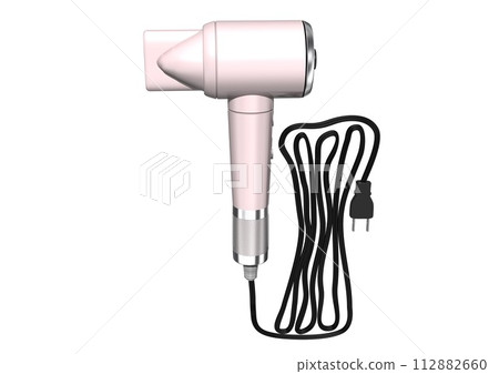 Hair dryer, electrical appliance, home appliance, electrical appliance, single item (3DCG image) 112882660