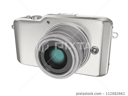 Mirrorless camera home appliance single unit (3DCG image) 112882661
