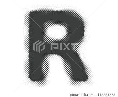 半色調字母大寫字母 R 112883278