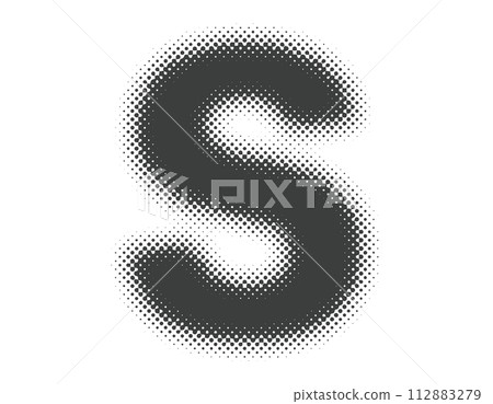 半色調字母大寫字母 S 112883279