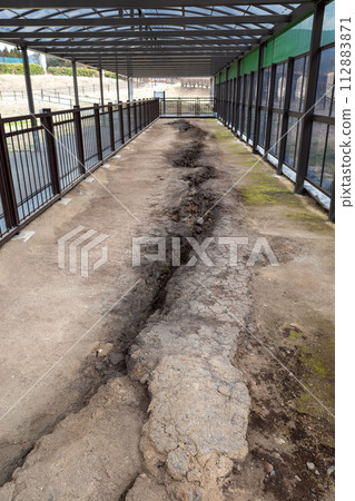 熊本地震 地震遺跡 舊東海大學阿蘇校區 地表地震斷層 熊本地震 地震遺跡 舊東海大學阿蘇校區 地表地震斷層 112883871