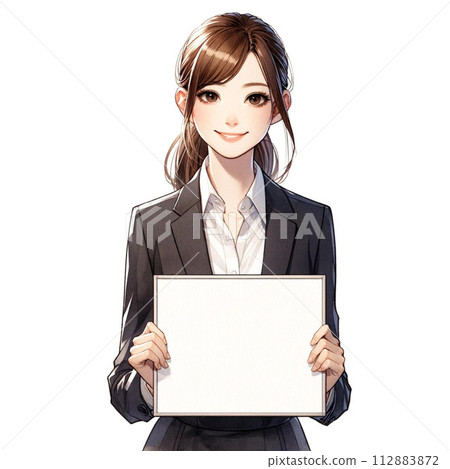 Young woman with white flip flops illustration 4 Young woman with white flip flops illustration 4 112883872