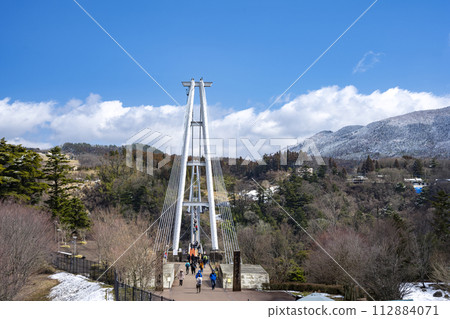 冬天的九重。夢想。偉大的吊橋 冬天的九重。夢想。偉大的吊橋 112884071