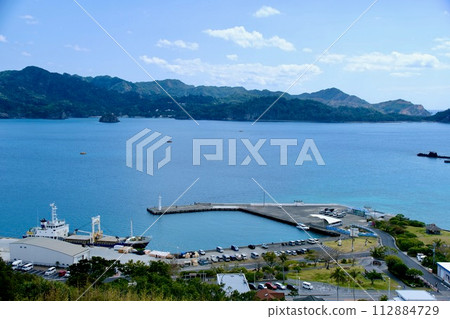 [小笠原] 從大神山公園山頂展望台看到的二見港 112884729