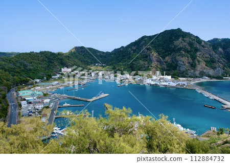 【小笠原】從全景展望台看到的二見港 112884732