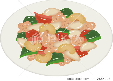 炸雞和腰果 112885202