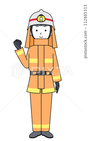 膽量擺出消防員（救援隊/消防服） 112885313