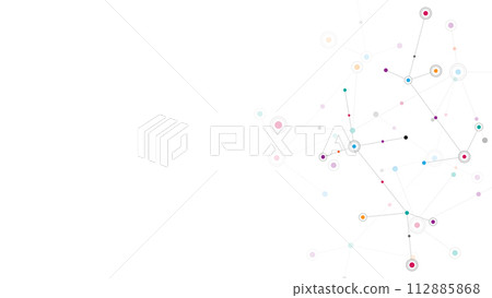 Science and technology concept with molecules. Vector illustration Science and technology concept with molecules. Vector illustration 112885868