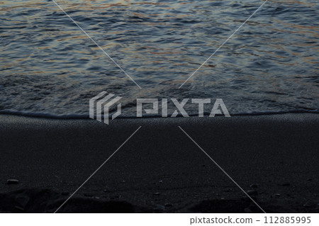 The sky and sea dyed beautifully in the sunset The sky and sea dyed beautifully in the sunset 112885995