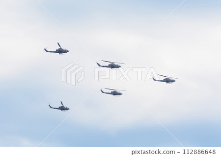 Japan Ground Self-Defense Force AH-1S Cobra formation flight 112886648