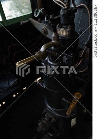 retro locomotive control stick 112886667