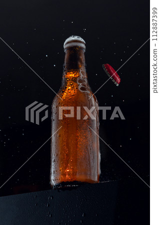 Cold beer bottle Cold beer bottle 112887399