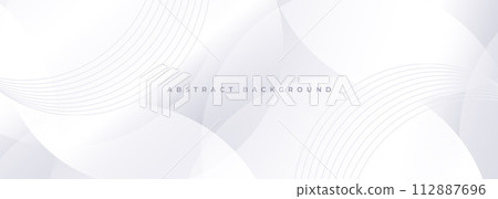 Abstract modern white background with circles and circular stripes. Abstract modern white background with circles and circular stripes. 112887696