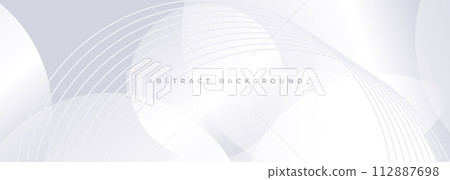 Abstract modern white background with circles and circular stripes. Abstract modern white background with circles and circular stripes. 112887698