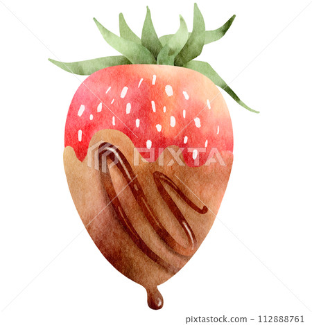 Chocolate covered strawberry Chocolate covered strawberry 112888761