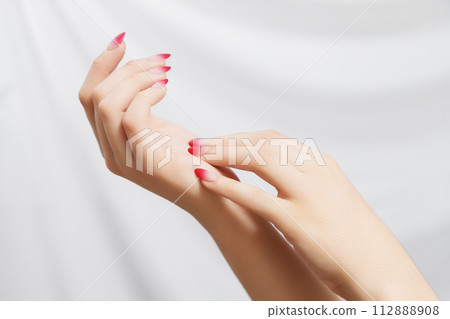 Nail design, manicure with gel polish. Women's 112888908