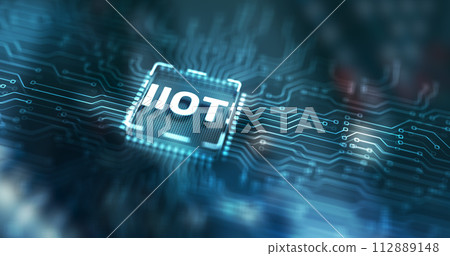 IOT Internet of things. Smart city and communication network telecommunication 112889148