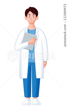 Doctor with medical record Doctor with medical record 112889472