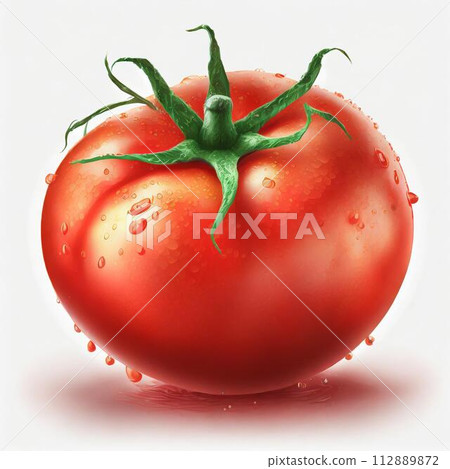 Watercolor style tomato white background white background Watercolor style tomato white background white background 112889872