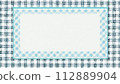 藍色格子框架 112889904