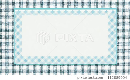 blue plaid frame 112889904
