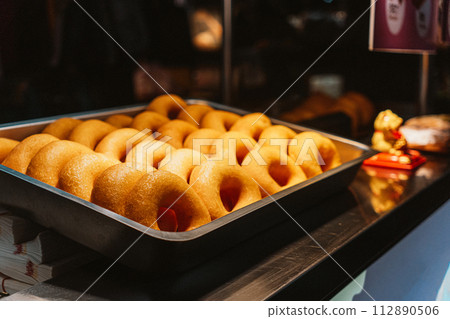 Taiwan night market donuts Taiwan night market donuts 112890506