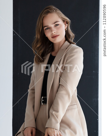 Natural look. Beauty model woman . Model test 112890596