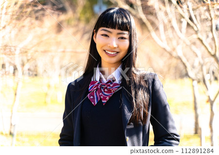 校園裡的高中女孩 112891284