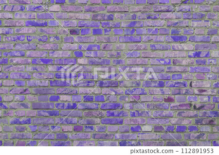 Old purple painted brick wall texture background Old purple painted brick wall texture background 112891953